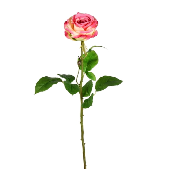 Vickerman 26" Artificial Light Pink Rose Stem, 6 per Bag