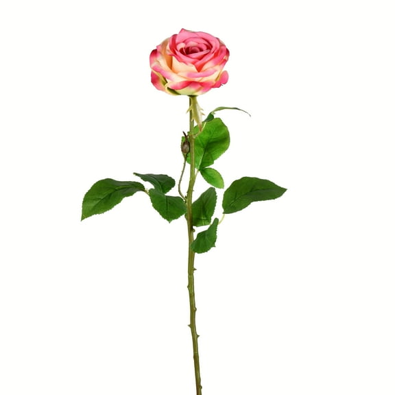 Vickerman 26" Artificial Light Pink Rose Stem, 6 per Bag