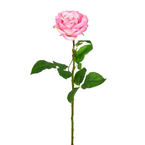 Vickerman 26" Artificial Pale Pink Rose Stem, 6 per Bag
