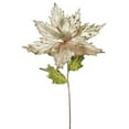 thumbnail image 1 of Vickerman 26" Champagne Velvet Poinsettia Artificial Christmas Pick, 3 per Bag, 1 of 3