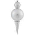 thumbnail image 1 of Vickerman 26 in. Matte and Glossy Ball Finial Ornament, 1 of 2
