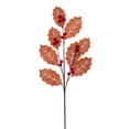 thumbnail image 1 of Vickerman 27.5" Brown and White Felt Holly and Red Berry Spray, 4 per bag., 1 of 1