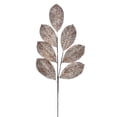 thumbnail image 1 of Vickerman 27" Artificial Champagne Glitter Leaf Christmas Spray, 4 per bag, 1 of 1