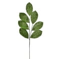 thumbnail image 1 of Vickerman 27" Artificial Lime Glitter Leaf Christmas Spray, 4 per bag, 1 of 1