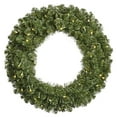 thumbnail image 1 of Vickerman 27622 - 144" Grand Teton  1,800 Clear Miniature Lights Christmas Wreath (G125691), 1 of 2