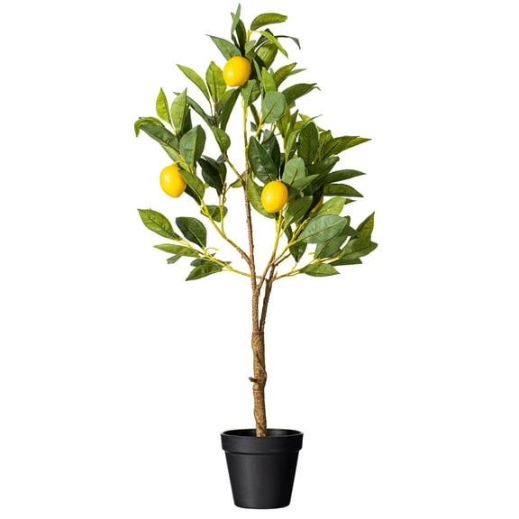 Vickerman 28" Artificial Potted Lemon Tree.