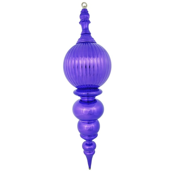 Vickerman 28" Purple Shiny Finial Ornament