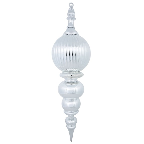 Vickerman 28" Silver Shiny Finial Ornament