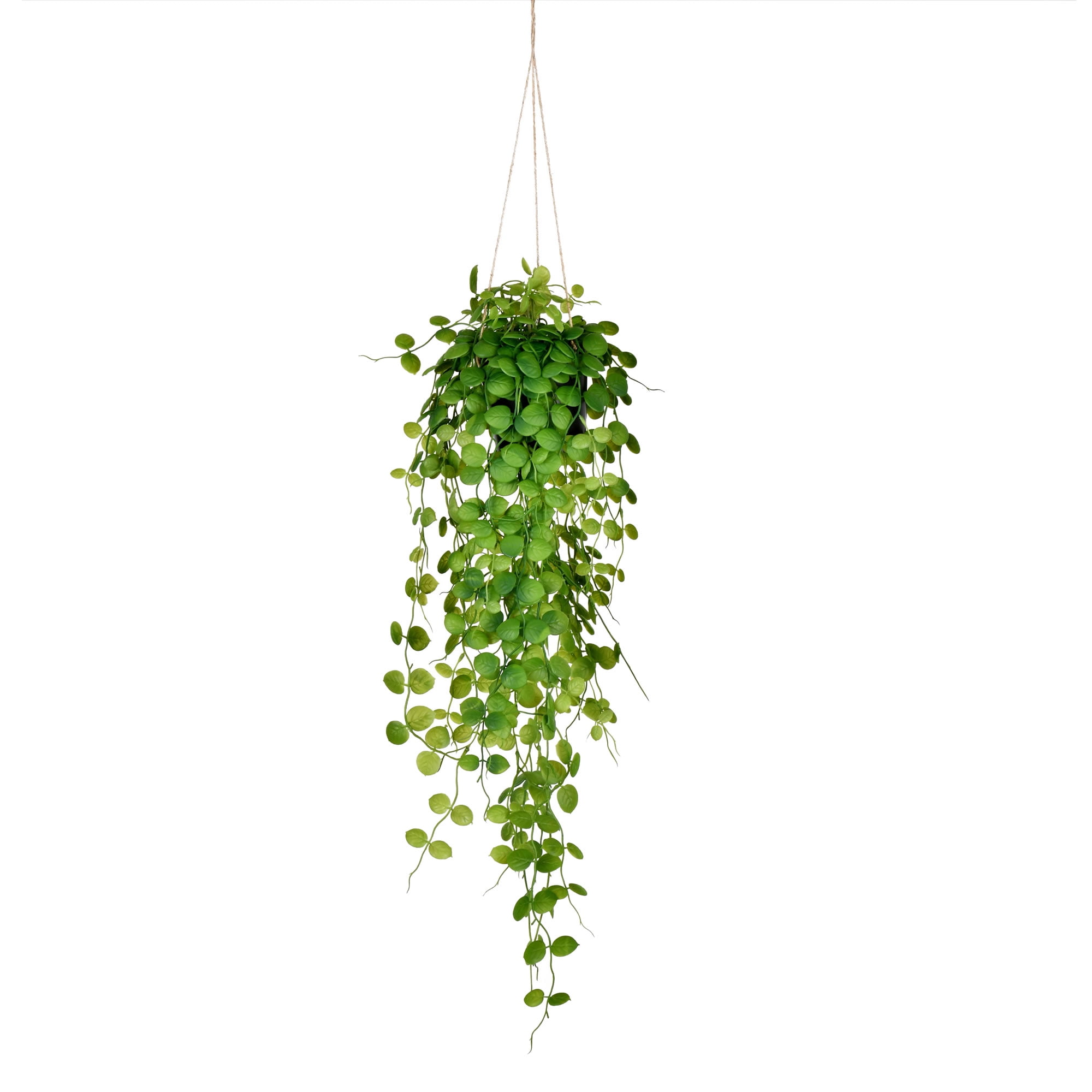 29" Green Artificial Mini Leaf Ivy in Hanging Pot