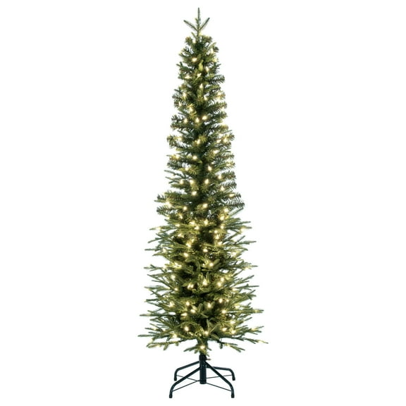 Vickerman 3.5' Bixley Pencil Fir Artificial Christmas Tree, Warm White Dura-lit LED Lights
