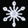 thumbnail image 1 of Vickerman 3.5' Metallic Snowburst with 30 Pure White LED Lights, Christmas Light Pole Decoration, 1 of 2