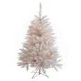 thumbnail image 1 of Vickerman 42" PVC Spruce Multi-Color LED Artificial Christmas Tree in White, 1 of 5
