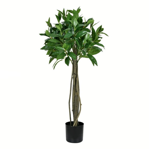 Vickerman 3' Artificial Potted Bay Leaf Topiary