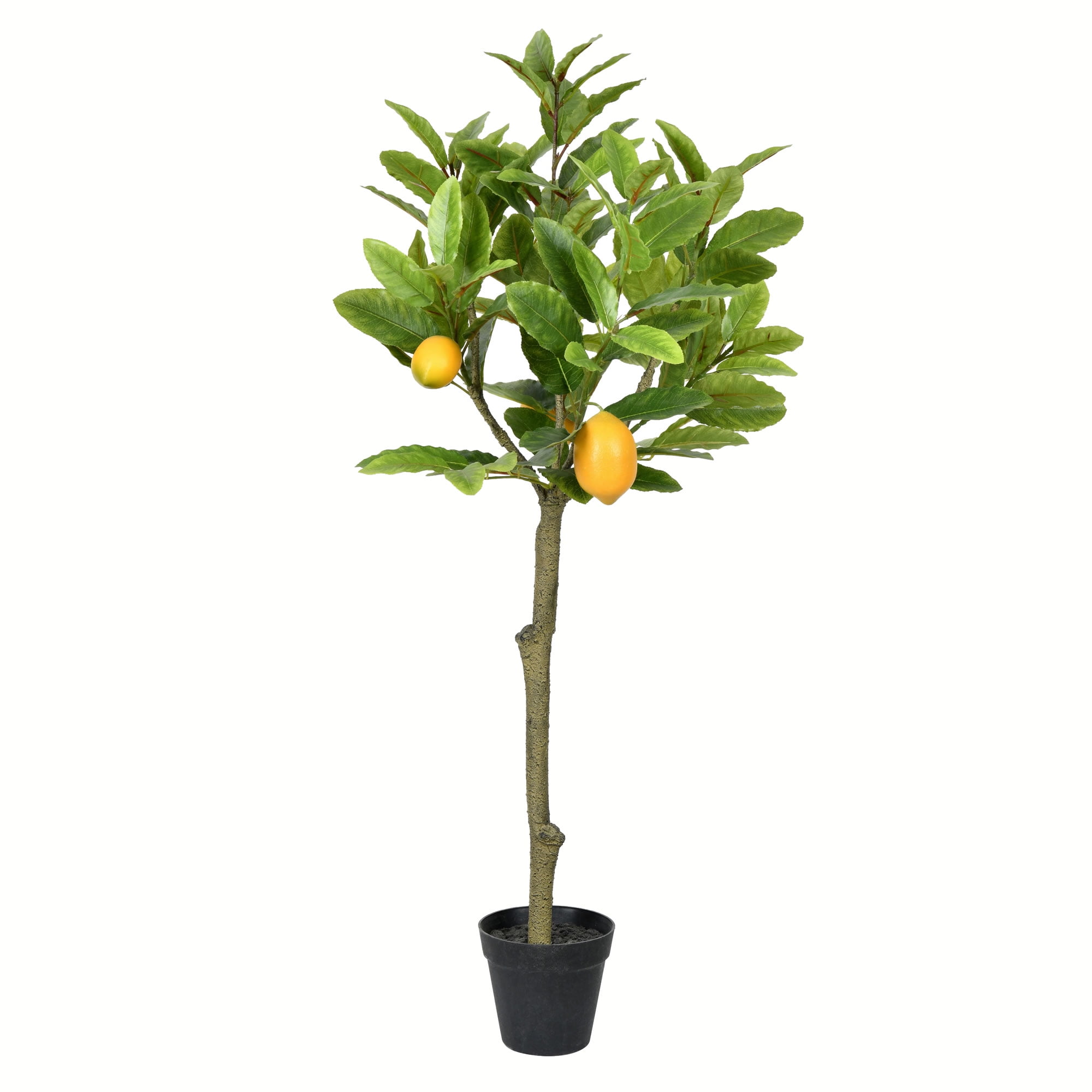 Lifelike Potted Lemon Tree Centerpiece - 36" Plastic