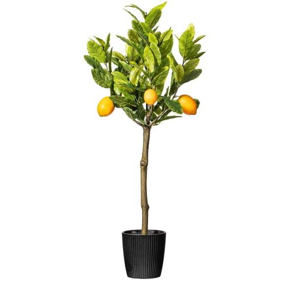 Vickerman 3' Artificial Potted Lemon Tree.