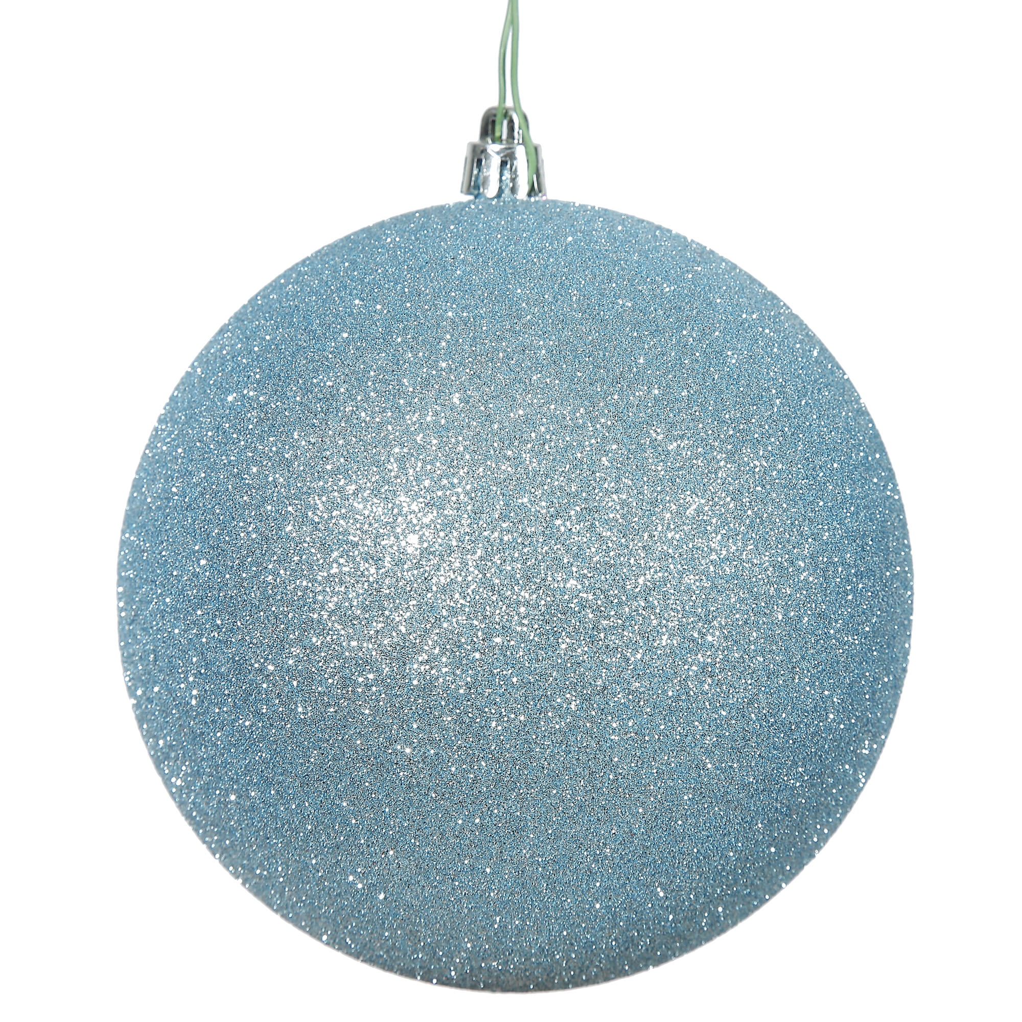 Vickerman 3" Baby Blue Glitter Ball Ornament, 12 per Bag
