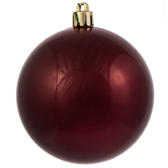 Vickerman 3" Berry Red Candy Ball Ornament, 12 per Bag