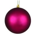 thumbnail image 1 of Vickerman 3" Berry Red Matte Ball Ornament, 12 per Bag, 1 of 5