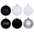 thumbnail image 1 of Vickerman 3" Black, White, and Silver Ornament Assortment, 24 per box., 1 of 3