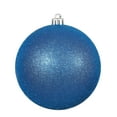 thumbnail image 1 of Vickerman 3" Blue Glitter Ball Ornament, 12 per Bag, 1 of 5