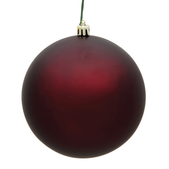 Vickerman 3" Burgundy Matte Ball Ornament, 32 per Box