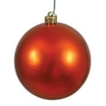 thumbnail image 1 of Vickerman 3" Burnished Orange Matte Ball Ornament, 12 per Bag, 1 of 2