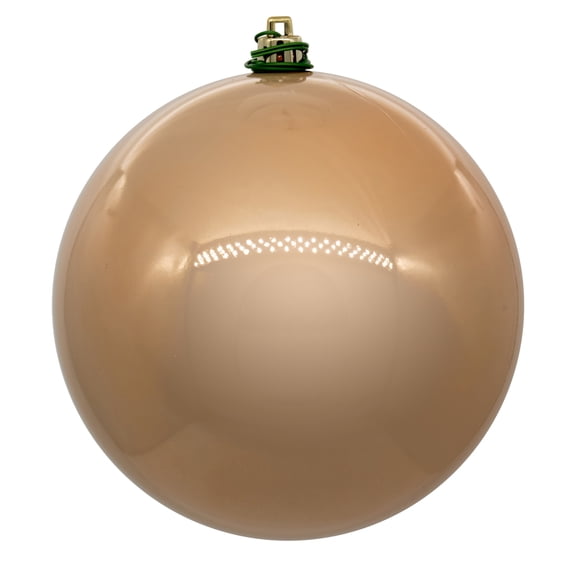 Vickerman 3" Cafe Latte Pearl UV Drilled Ball Ornament, 12 per bag.