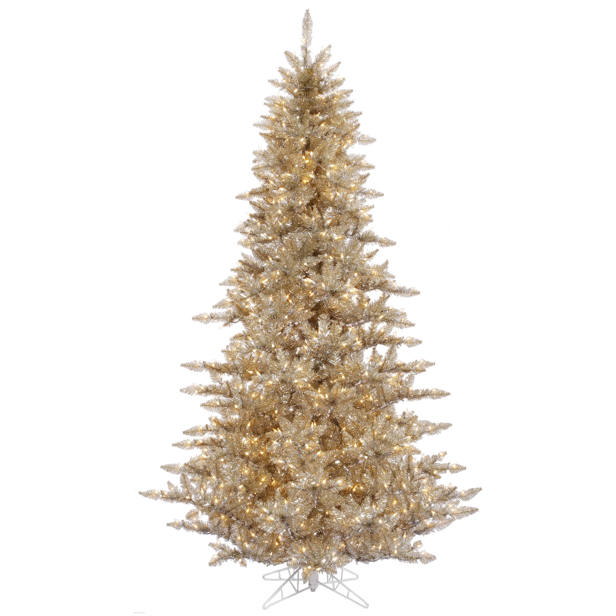 3' Champagne Fir Artificial Christmas Tree with Warm White LED Lights
