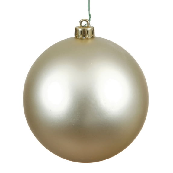 Vickerman 3" Champagne Matte Ball Ornament, 32 per Box
