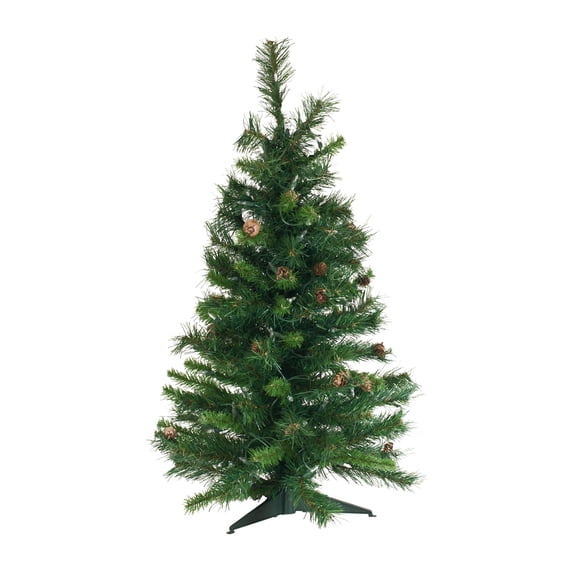 Vickerman 3' Cheyenne Pine Artificial Christmas Tree, Clear Dura-Lit® Mini Lights
