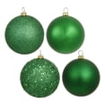 thumbnail image 1 of Vickerman 3" Christmas Green 4-Finish Ball Ornament, 32 per Box, 1 of 3