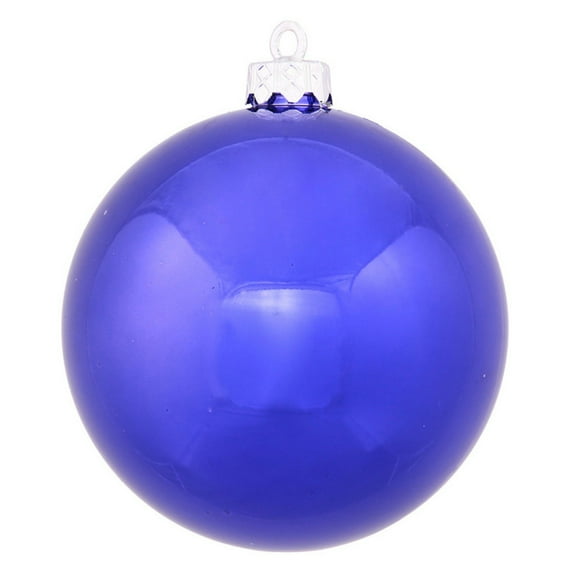 Vickerman 3" Cobalt Shiny Ball Ornament, 12 per Bag