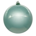 thumbnail image 1 of Vickerman 3" Frosty Mint Pearl UV Drilled Ball Ornament, 12 per bag., 1 of 2