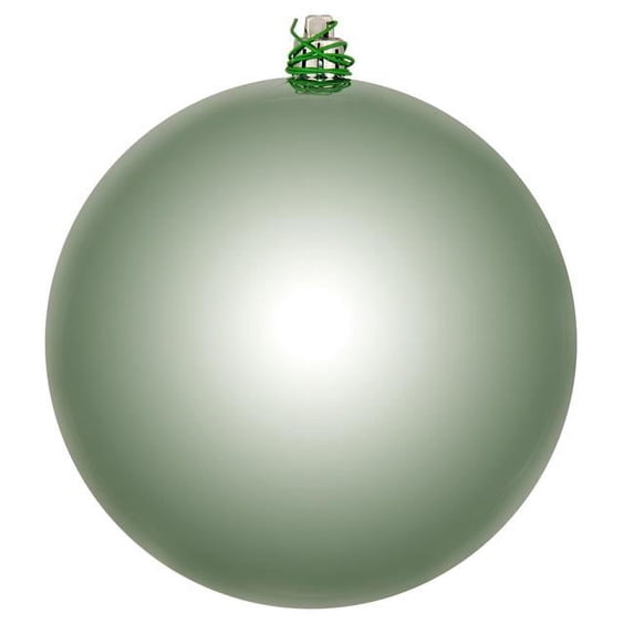 Vickerman 3" Frosty Mint Shiny Ball Ornament, 12 per Bag