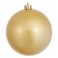 thumbnail image 1 of Vickerman 3" Gold Candy Ball Ornament, 12 per Bag, 1 of 2