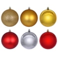 thumbnail image 1 of Vickerman 3" Gold, Red, and Silver Ornament Assortment, 24 per box., 1 of 3