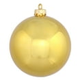 thumbnail image 1 of Vickerman 3" Gold Shiny Ball Ornament, 12 per Bag, 1 of 2