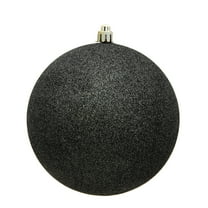 Vickerman 3" Gunmetal Glitter Ball Ornament, 12 per Bag