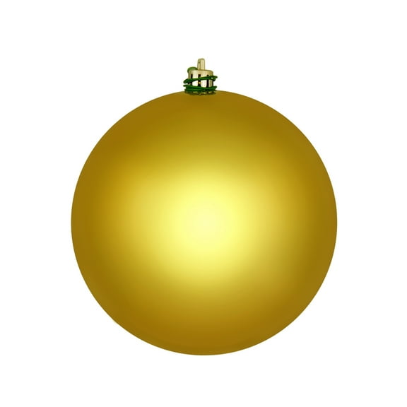 Vickerman 3" Medallion Gold Shiny Ball Ornament, 12 per Bag