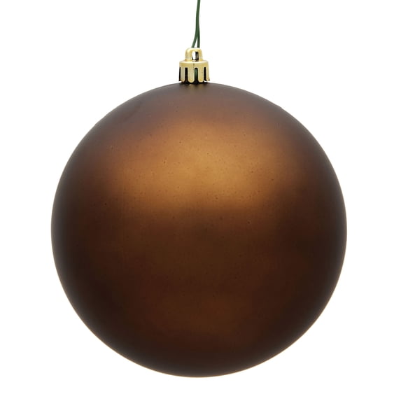 Vickerman 3" Mocha Matte Ball Ornament, 32 per Box