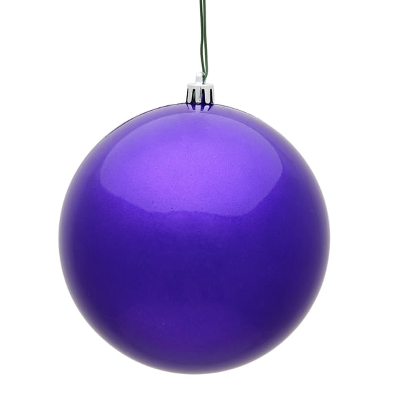 Vickerman 3" Purple Candy Ball Ornament, 12 per Bag