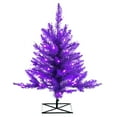 thumbnail image 1 of Vickerman 3' Purple Fir Artificial Christmas Tree, Purple  Dura-lit LED Lights, 1 of 4