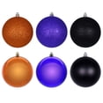 thumbnail image 1 of Vickerman 3" Purple, Orange, and BlackOrnament, Traditional Holiday Decor, Assortment Pack of 24 Ornaments, Recommended for Indoor Use, Maintenance Free Ornaments, 1 of 3