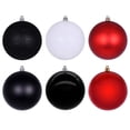 thumbnail image 1 of Vickerman 3" Red, Black, and White Ornament Assortment, 24 per box., 1 of 3