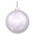 thumbnail image 1 of Vickerman 3" Silver Shiny Ball Ornament, 12 per Bag, 1 of 3
