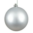 thumbnail image 1 of Vickerman 3" Silver Splendor Matte Ball Ornament, 32 per Box, 1 of 2