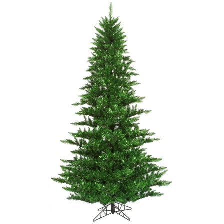 Vickerman 3' Tinsel Green Fir Artificial Christmas Tree, Unlit