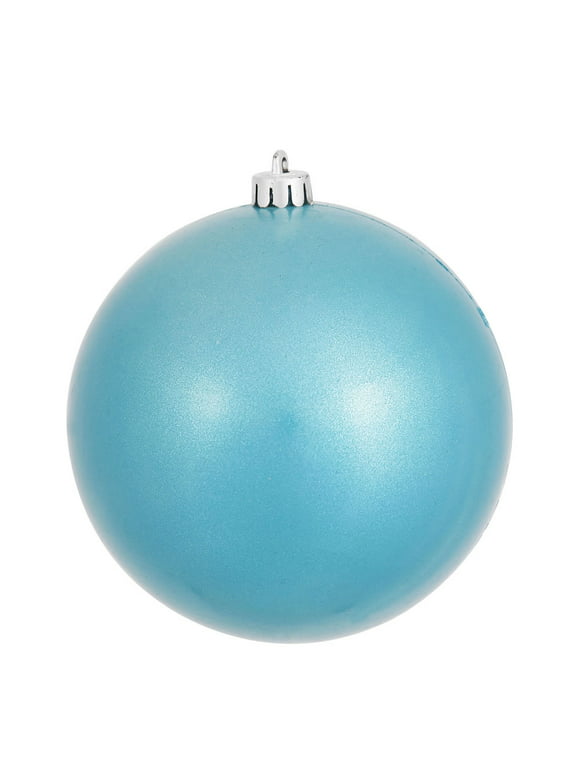 Vickerman 3" Turquoise Candy Ball Ornament, 12 per Bag