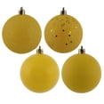 thumbnail image 1 of Vickerman 3" Yellow 4-Finish Ball Ornament Assortment, 16 per Box, 1 of 6