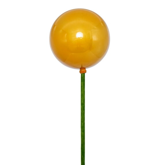 Vickerman 3" x 18" Gold Pearl Ball Ornament Stick, 12 per bag.
